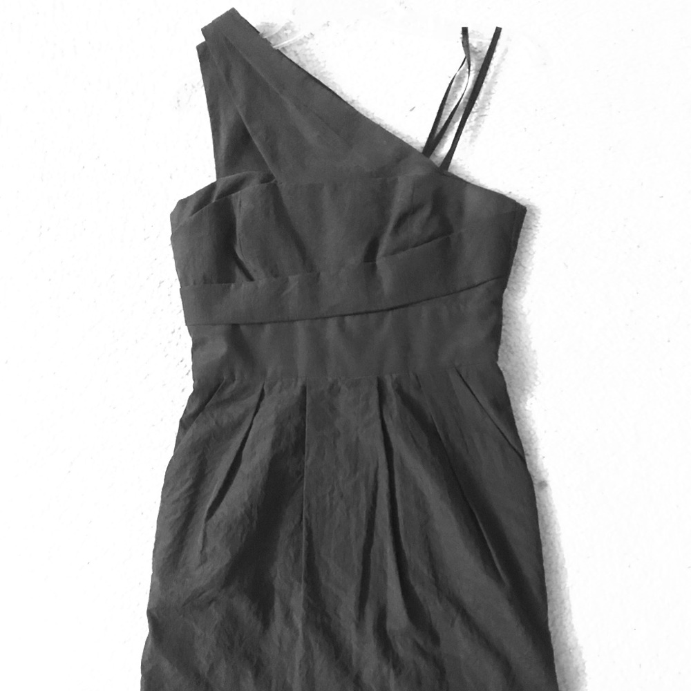 BCBG one-shoulder LBD